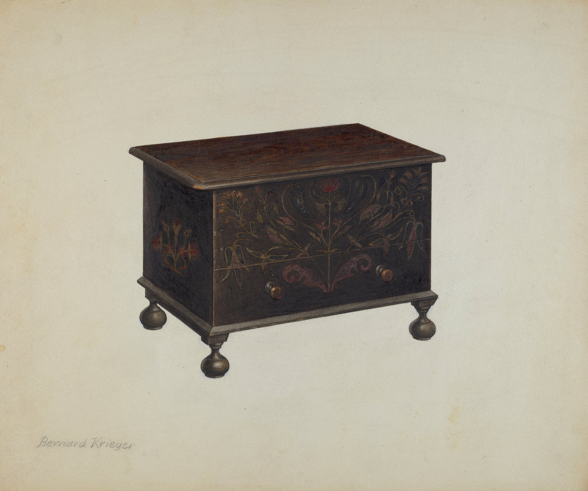 Chest by Bernard Krieger (American, active c. 1935), 16X12"(A3)Poster Print
