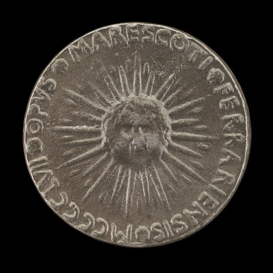 Sunburst with Cherub's Head [reverse] by Antonio Marescotti (Ferrarese, active 1444/1462), 16X12"(A3)Poster Print