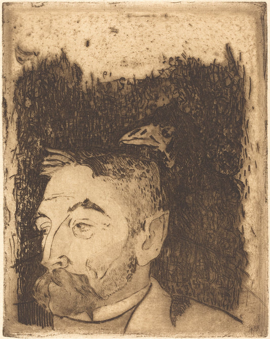 Stéphane Mallarmé by Paul Gauguin (French, 1848 - 1903), 16X12"(A3)Poster Print