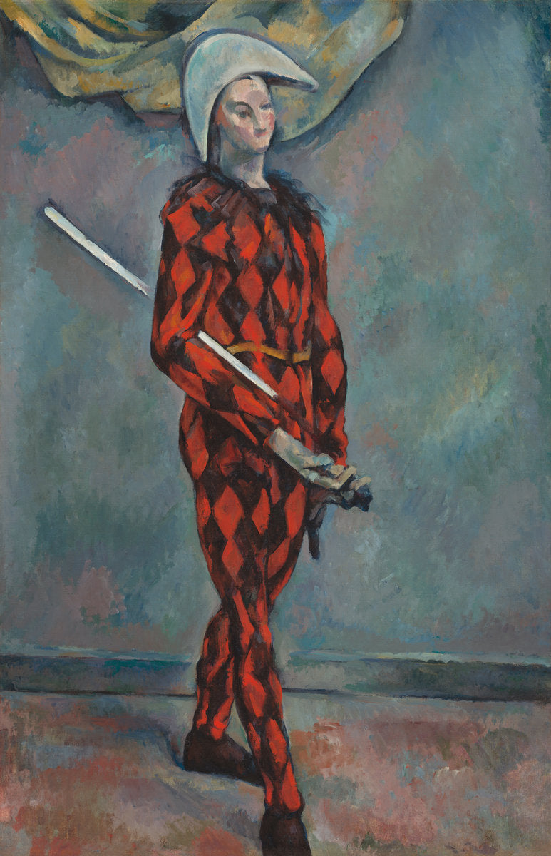 Harlequin by Paul Cézanne (French, 1839 - 1906), 16X12"(A3)Poster Print