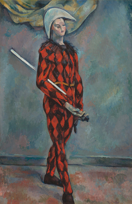 Harlequin by Paul Cézanne (French, 1839 - 1906), 16X12"(A3)Poster Print