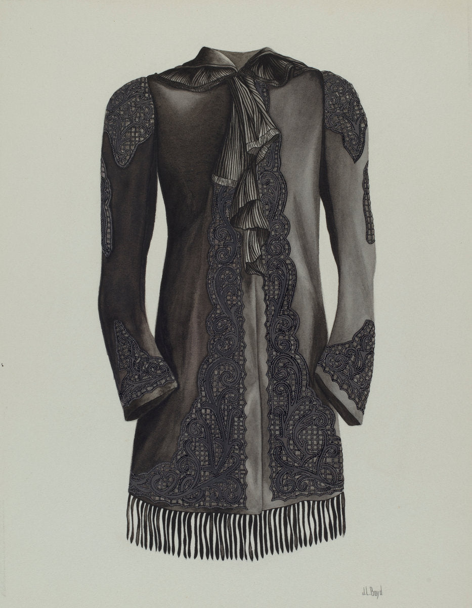 Afternoon Coat by Joseph L. Boyd (American, active c. 1935), 16X12"(A3)Poster Print