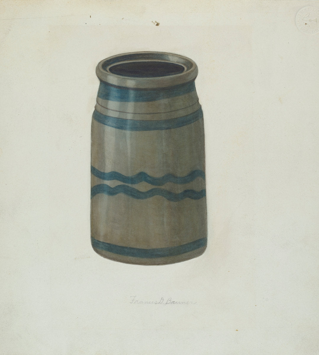 Jar by Francis Bruner (American, active c. 1935), 16X12"(A3)Poster Print