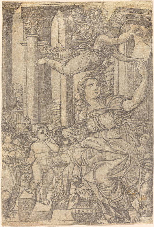 The Cumaean Sibyl by Jean Duvet (French, 1485 - c. 1570), 16X12"(A3)Poster Print