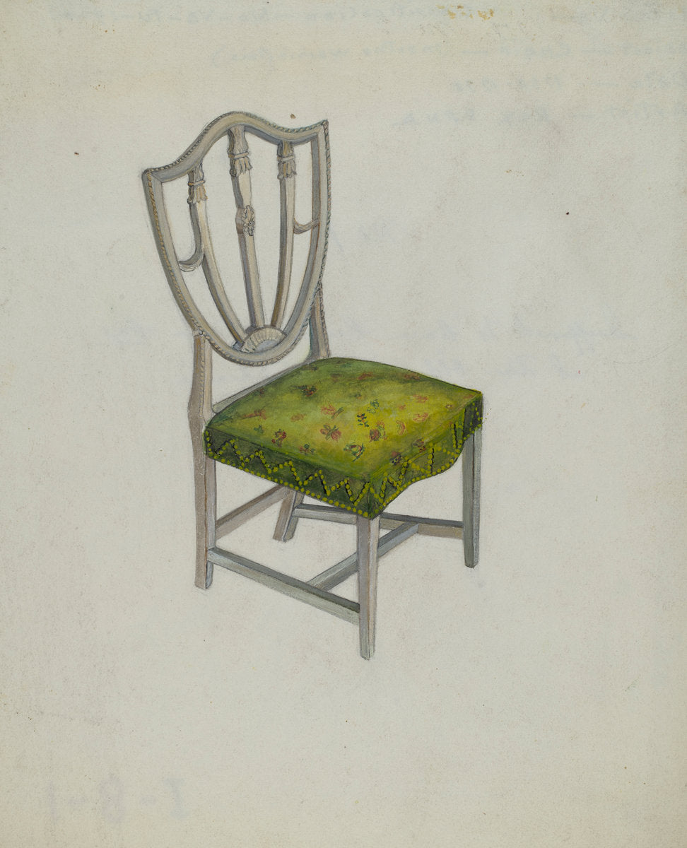Chair by Edna C. Rex (American, active c. 1935), 16X12"(A3)Poster Print