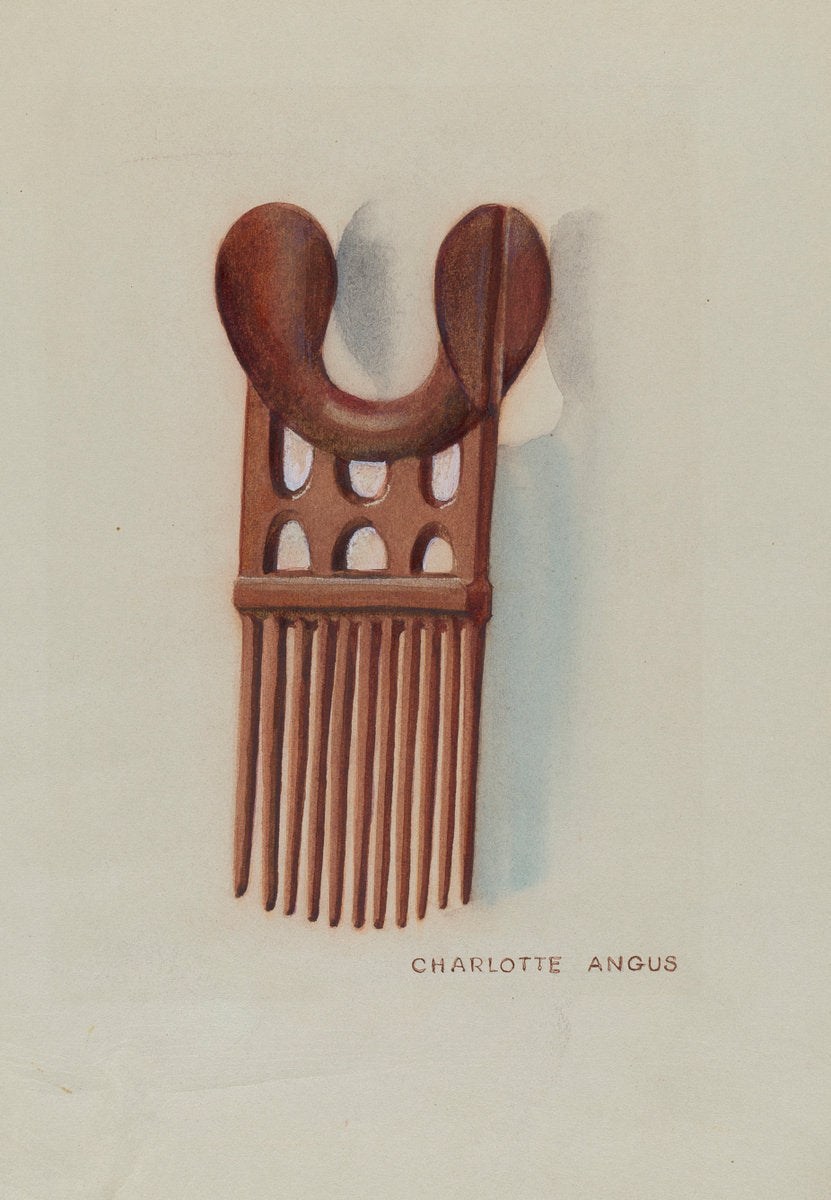 Wool Comb by Charlotte Angus (American, 1911 - 1989), 16X12"(A3)Poster Print