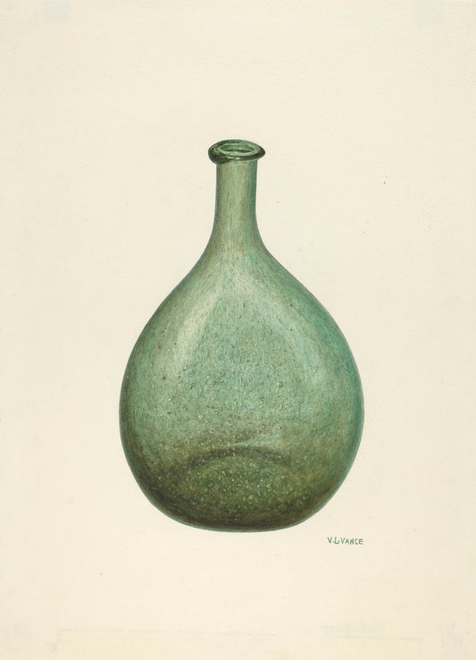 Bottle by V.L. Vance (American, active c. 1935), 16X12"(A3)Poster Print