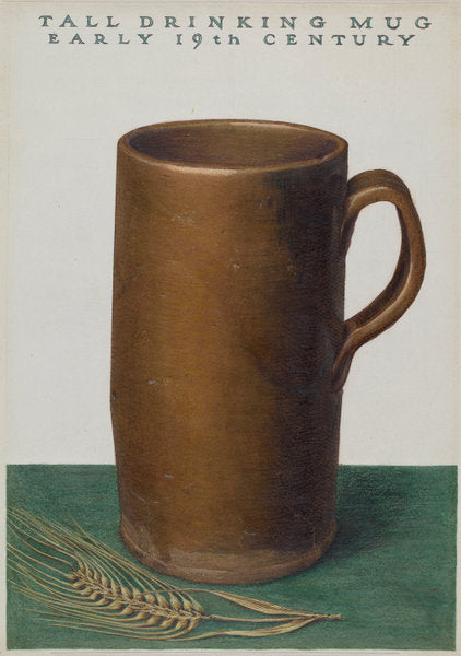 Tall Drinking Mug by John Matulis (American, 1910 - 2000), 16X12"(A3)Poster Print