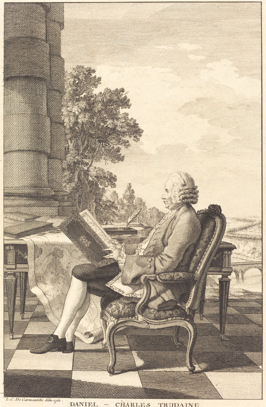 c. 1761 by after Carmontelle (Daniel-Charles Trudaine), 16X12"(A3)Poster Print
