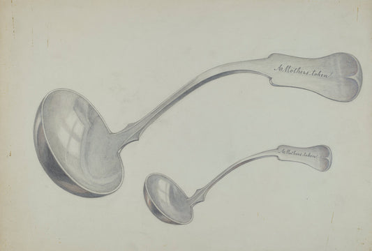 Spoon by Edith Towner (American, active c. 1935), 16X12"(A3)Poster Print