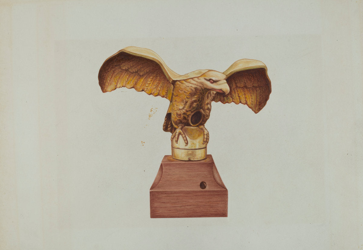 Flag Pole Holder by Arthur Stewart (American, active c. 1935), 16X12"(A3)Poster Print