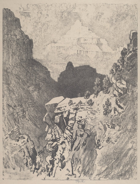 The Temple by Joseph Pennell (American, 1857 - 1926), 16X12"(A3)Poster Print