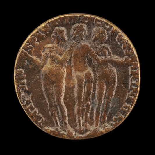 The Three Graces [reverse] by Niccolò Fiorentino (Florentine, 1430 - 1514), 16X12"(A3)Poster Print