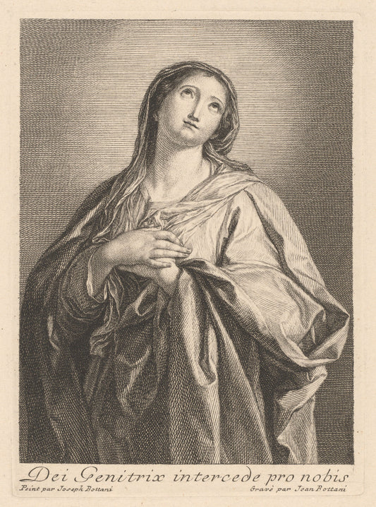 The Virgin by Giovanni Bottani, after Giuseppe Bottani (Italian, 1725 - 1804), 16X12"(A3)Poster Print