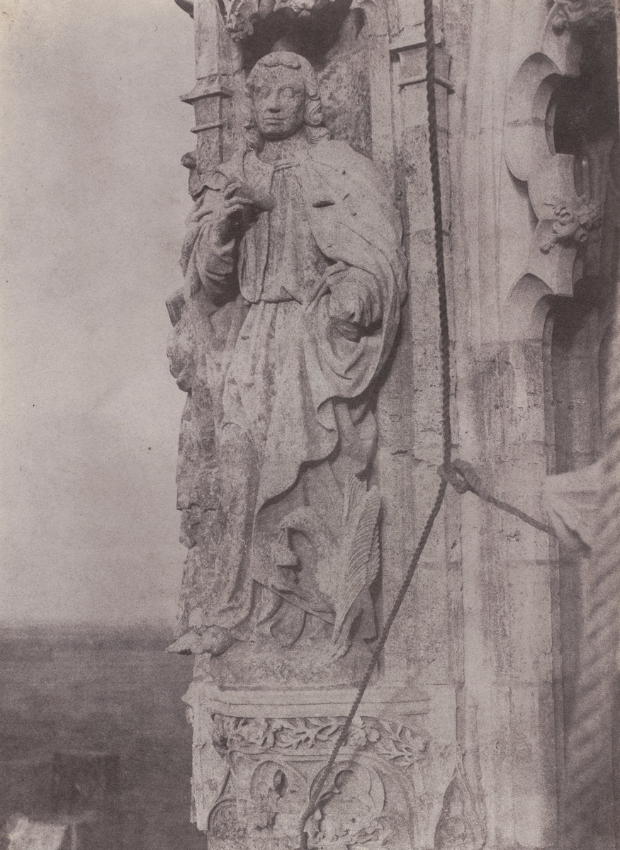 Saint John the Evangelist, Chartres Cathedral by Charles Nègre (French, 1820 - 1880), 16X12"(A3)Poster Print