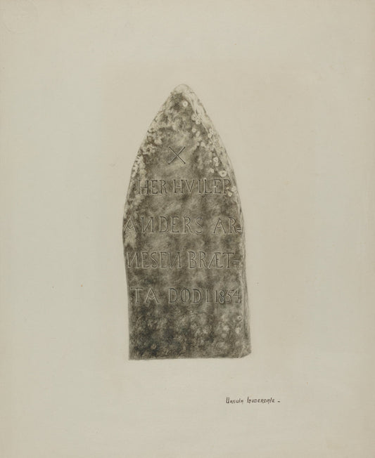 Tombstone by Ursula Lauderdale (American, active c. 1935), 16X12"(A3)Poster Print