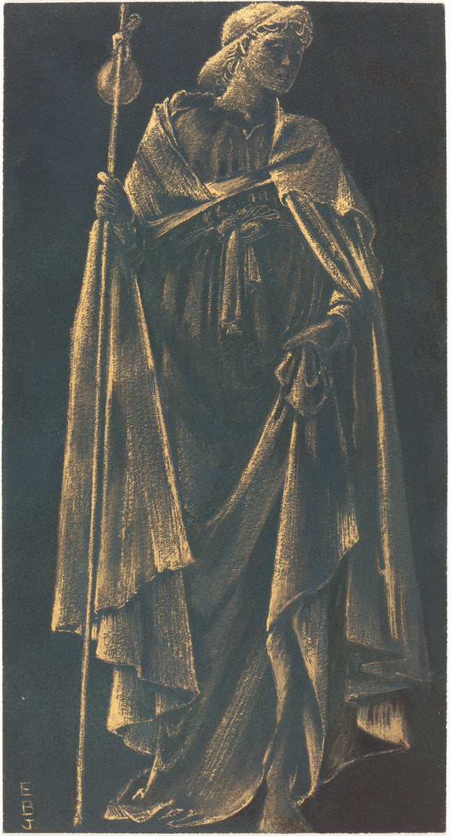 Angelus Ministrans by Sir Edward Coley Burne-Jones (British, 1833 - 1898), 16X12"(A3)Poster Print