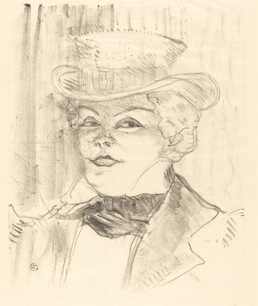 Mme. Réjane by Henri de Toulouse-Lautrec (French, 1864 - 1901), 16X12"(A3)Poster Print