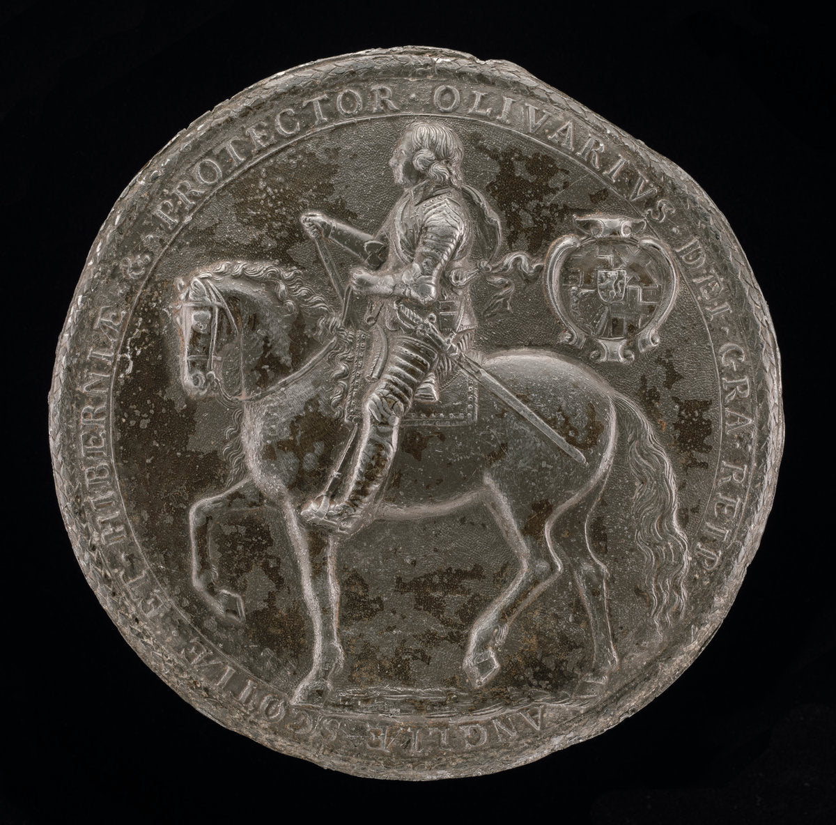 The Second Great Seal of England, Under the Commonwealth by Thomas Simon (English, 1618 - 1665), 16X12"(A3)Poster Print