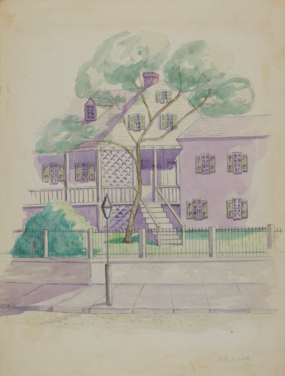 Old Dutch Farmhouse by Gladys Cook (American, active c. 1935), 16X12"(A3)Poster Print
