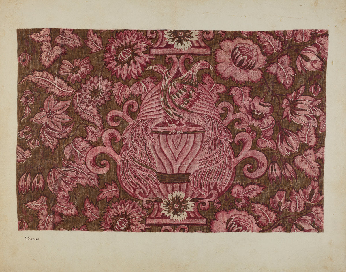 Printed Cotton by Joseph Lubrano (American, active c. 1935), 16X12"(A3)Poster Print