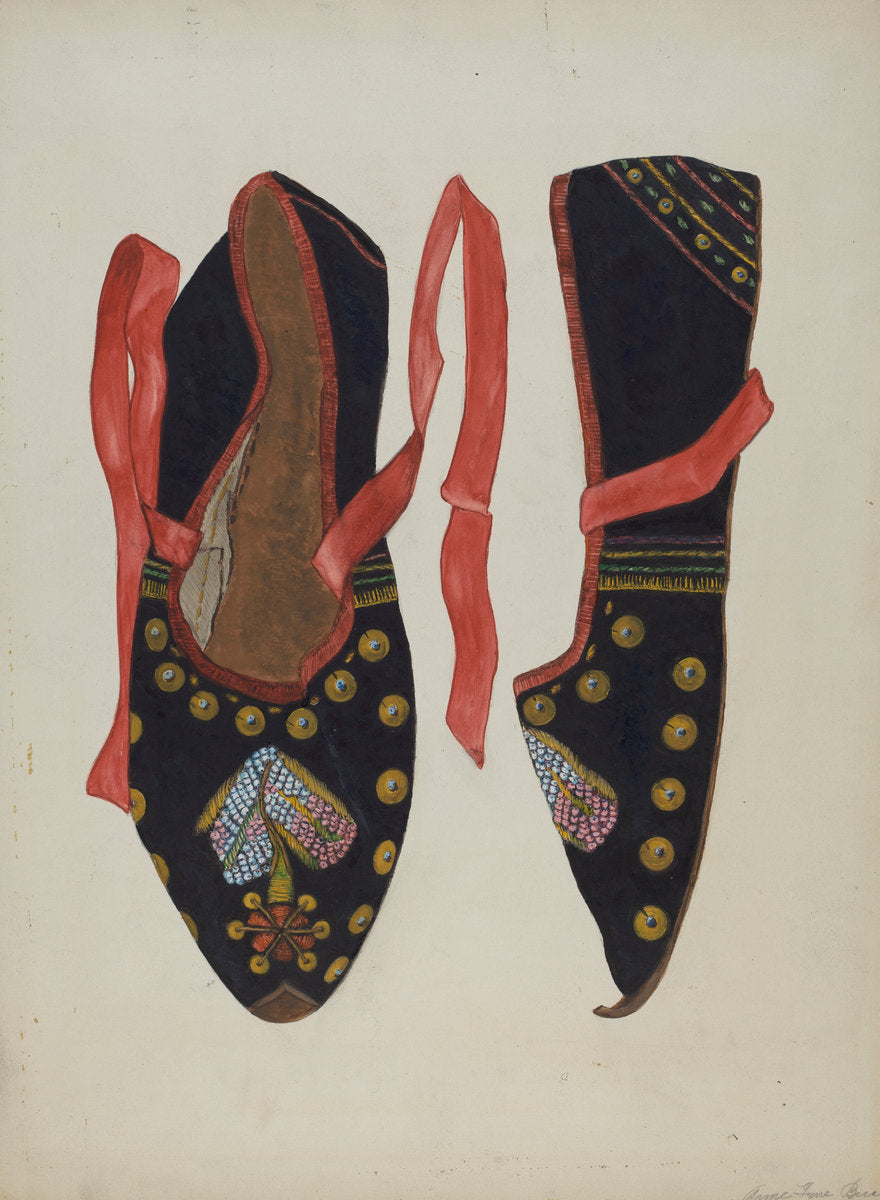 Dancing Shoe by Ann Gene Buckley (American, active c. 1935), 16X12"(A3)Poster Print