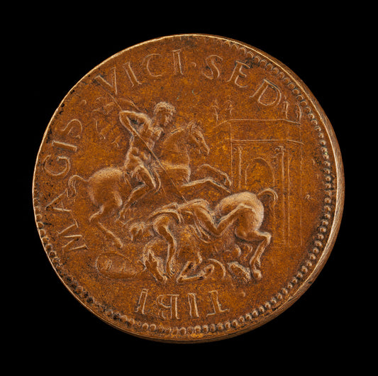Combat between Two Horsemen [reverse] by Giovanni da Cavino (Paduan, 1500 - 1570), 16X12"(A3)Poster Print