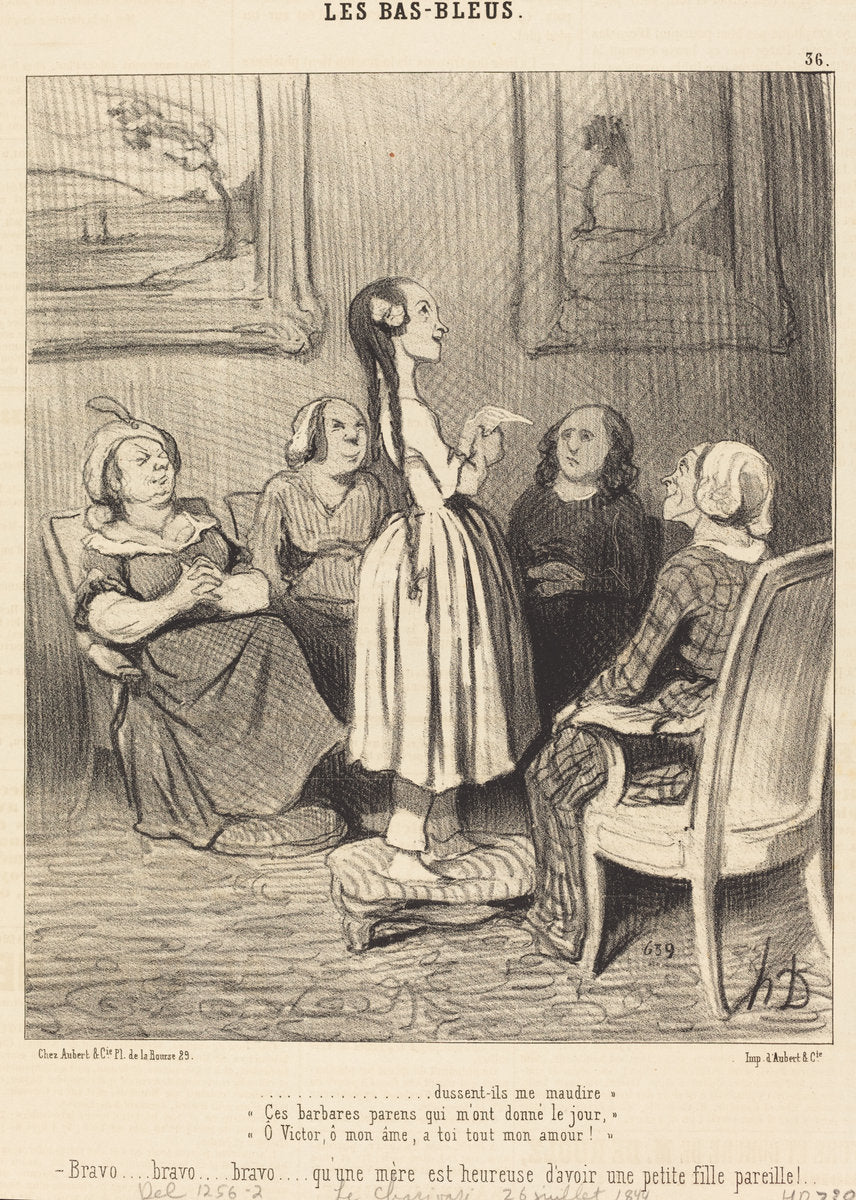...dussent-ils me maudire. Ces barbares parens... by Honoré Daumier (French, 1808 - 1879), 16X12"(A3)Poster Print