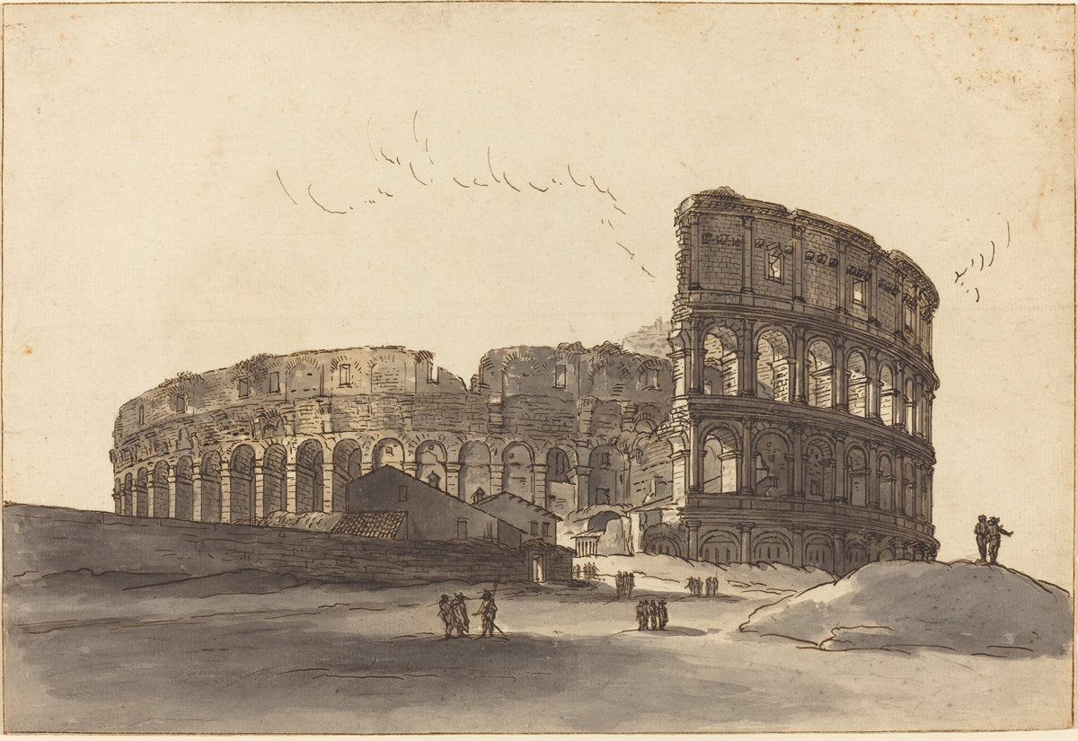 The Colosseum by Victor Jean Nicolle (French, 1754 - 1826), 16X12"(A3)Poster Print