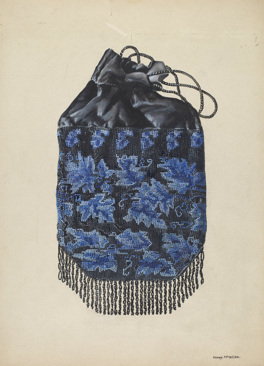 Beaded Bag by James McLellan (American, active c. 1935), 16X12"(A3)Poster Print