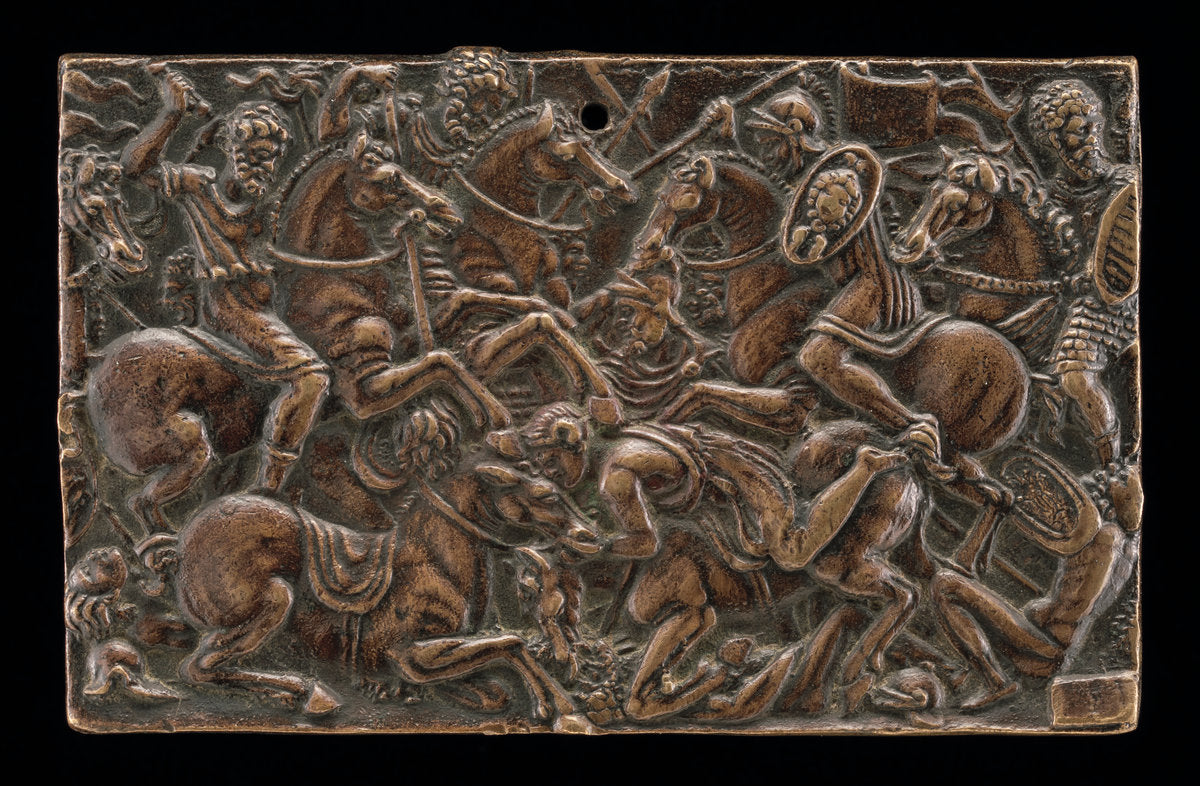 c. 1480 by Italian 15th Century (Horsemen Fighting), 16X12"(A3)Poster Print