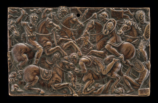 c. 1480 by Italian 15th Century (Horsemen Fighting), 16X12"(A3)Poster Print