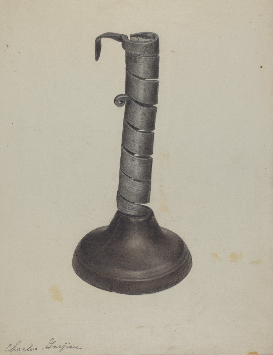 Candlestick by Charles Garjian (American, active c. 1935), 16X12"(A3)Poster Print