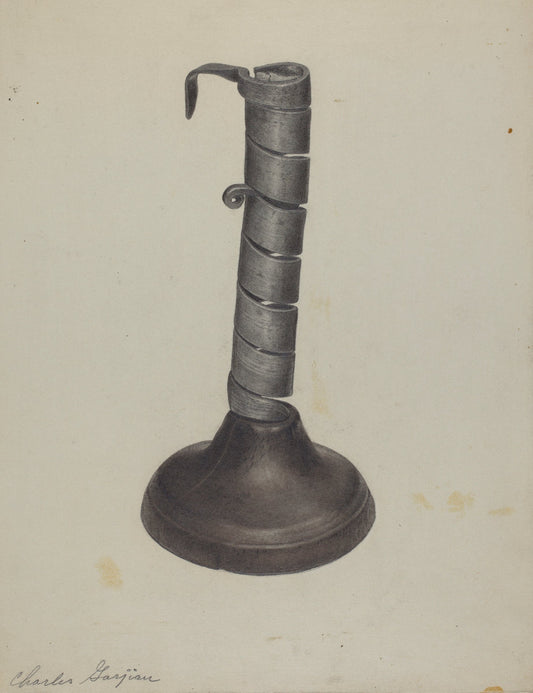 Candlestick by Charles Garjian (American, active c. 1935), 16X12"(A3)Poster Print