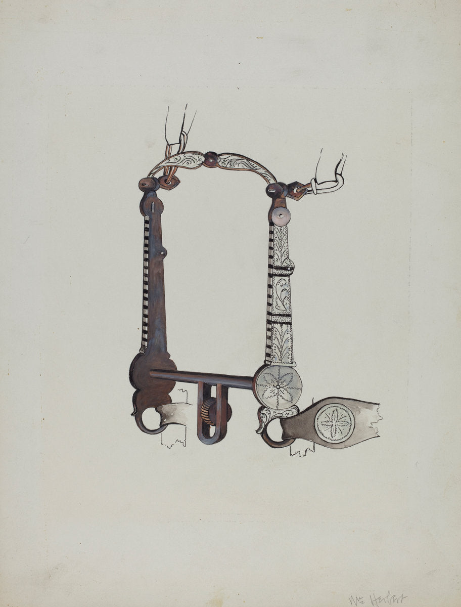 Bit by William Herbert (American, active c. 1935), 16X12"(A3)Poster Print