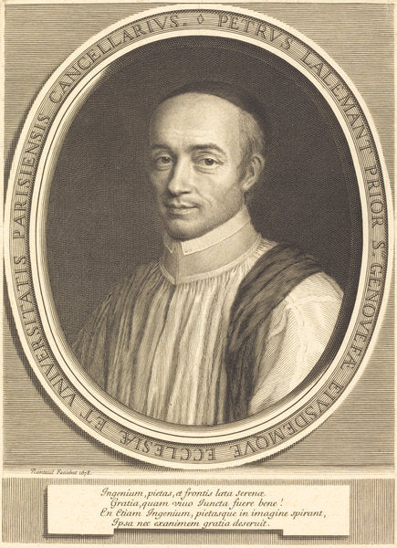 Pierre Lallemant by Robert Nanteuil (French, 1623 - 1678), 16X12"(A3)Poster Print