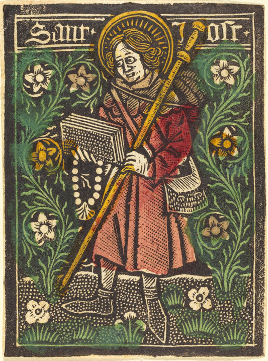 c. 1480 by Workshop of Master of the Aachen Madonna (Saint Jost), 16X12"(A3)Poster Print
