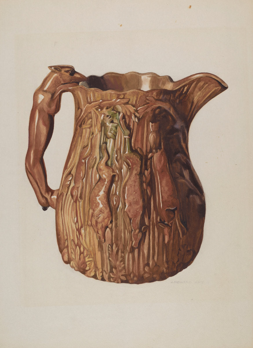 Pitcher by J. Howard Iams (American, active c. 1935), 16X12"(A3)Poster Print