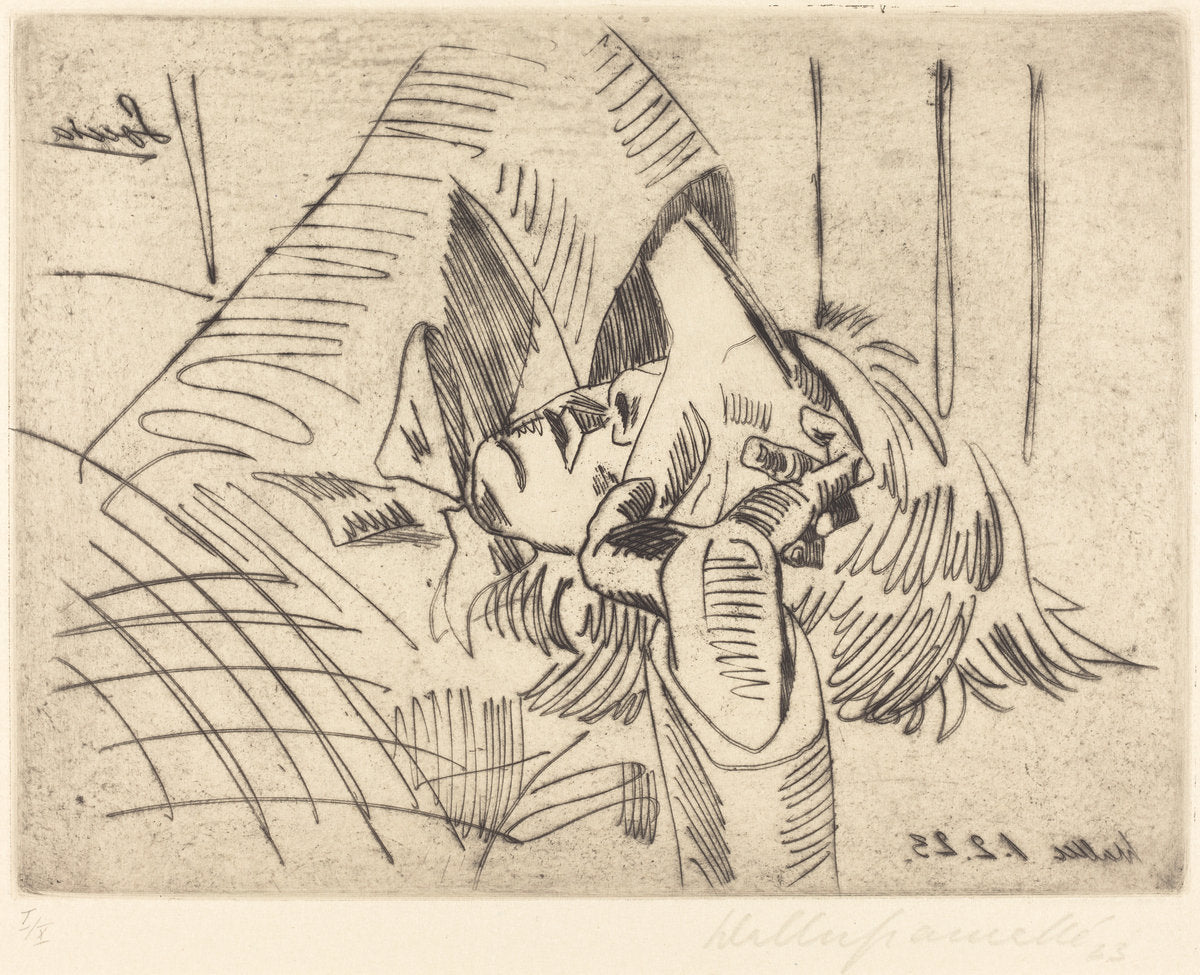 Sonia by Walter Gramatté (German, 1897 - 1929), 16X12"(A3)Poster Print