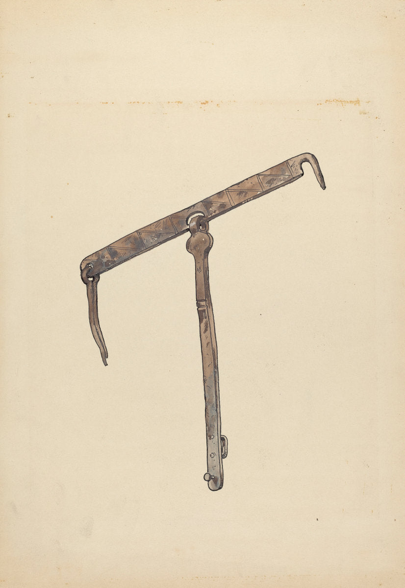 Latch by Geoffrey Holt (American, active c. 1935), 16X12"(A3)Poster Print
