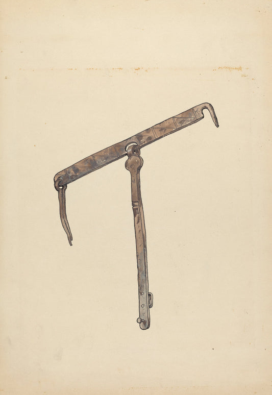 Latch by Geoffrey Holt (American, active c. 1935), 16X12"(A3)Poster Print