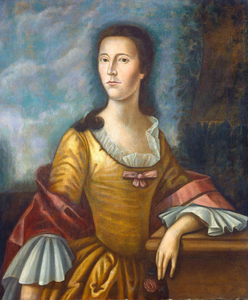 Mary Bethel Boude (Mrs. Samuel Boude) by Benjamin West (American, 1738 - 1820), 16X12"(A3)Poster Print