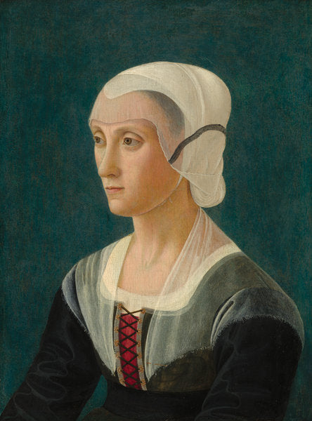 Lucrezia Tornabuoni by Attributed to Domenico Ghirlandaio (Florentine, 1449 - 1494), 16X12"(A3)Poster Print