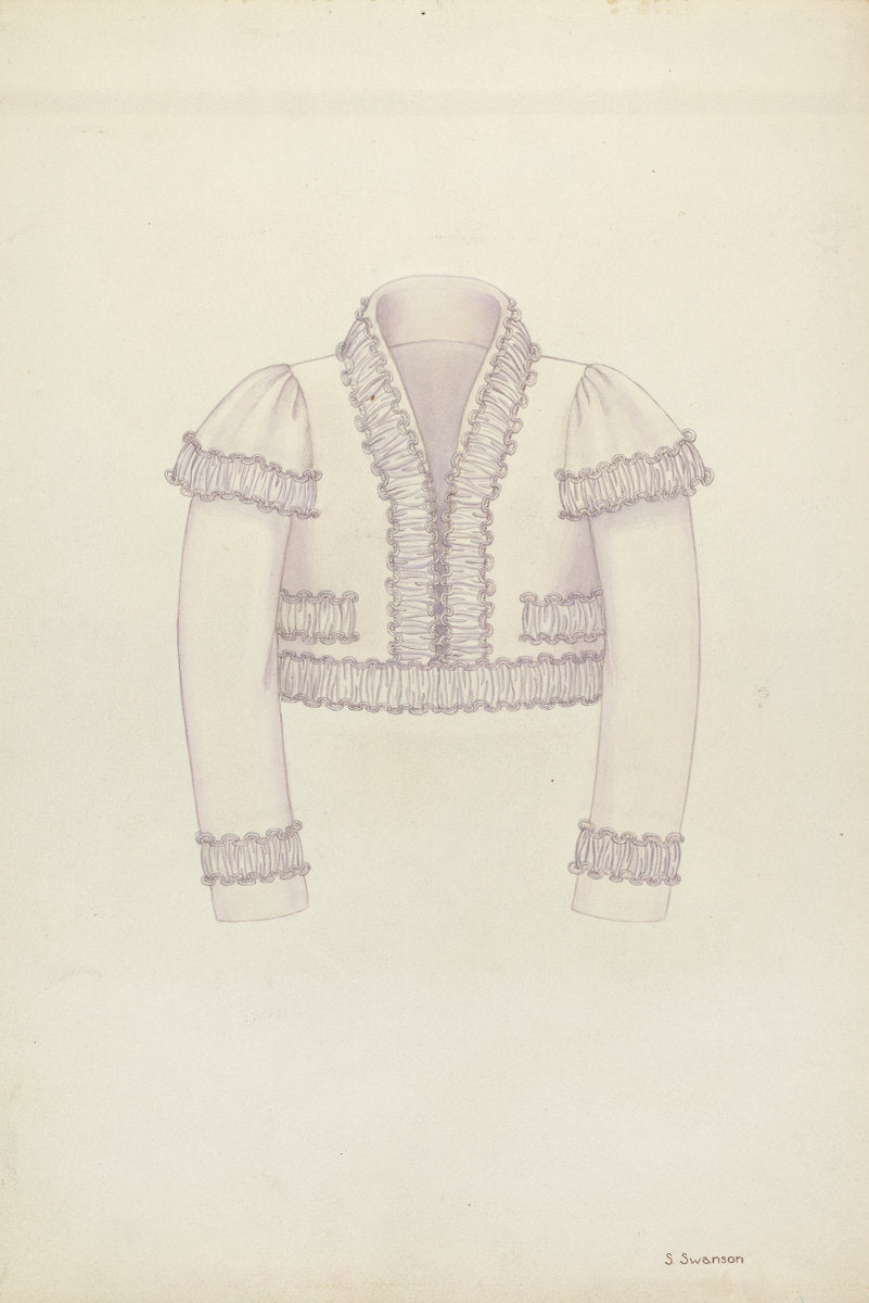 Man's Bolero by Syrena Swanson (American, active c. 1935), 16X12"(A3)Poster Print