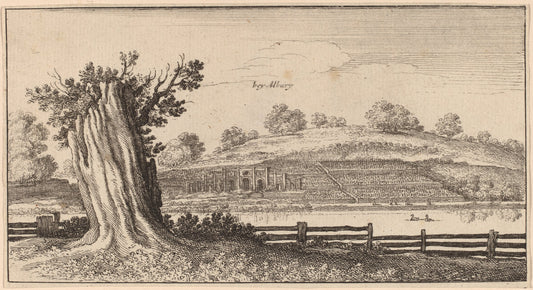 Albury by Wenceslaus Hollar (Bohemian, 1607 - 1677), 16X12"(A3)Poster Print