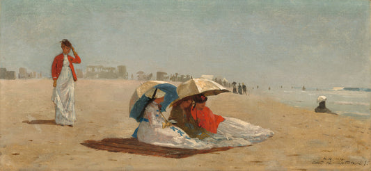 East Hampton Beach, Long Island by Winslow Homer (American, 1836 - 1910), 16X12"(A3)Poster Print