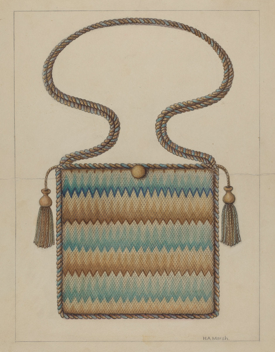 Petipoint Bag by Herbert Marsh (American, active c. 1935), 16X12"(A3)Poster Print