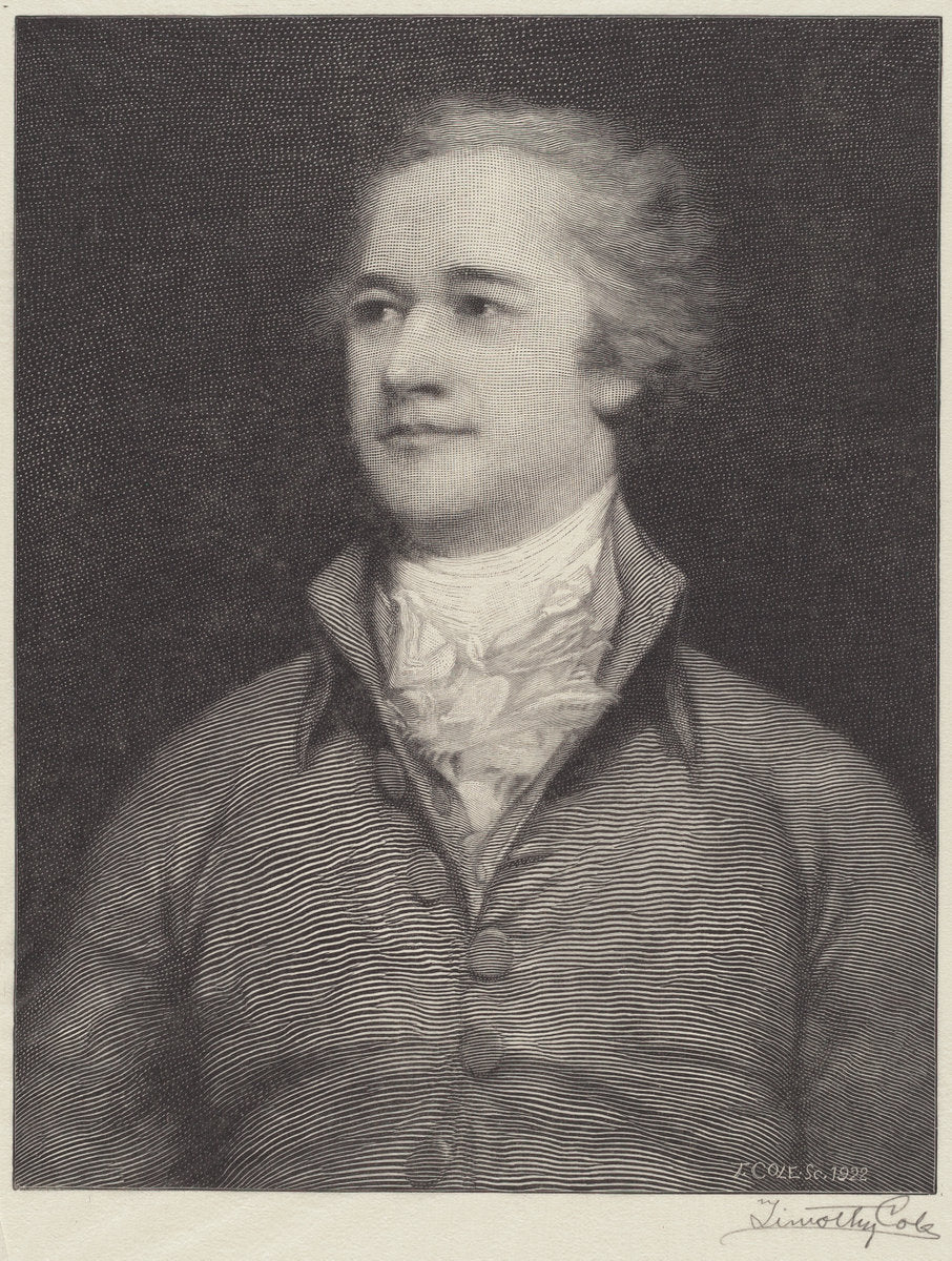 Alexander Hamilton by Timothy Cole (American, 1852 - 1931), 16X12"(A3)Poster Print