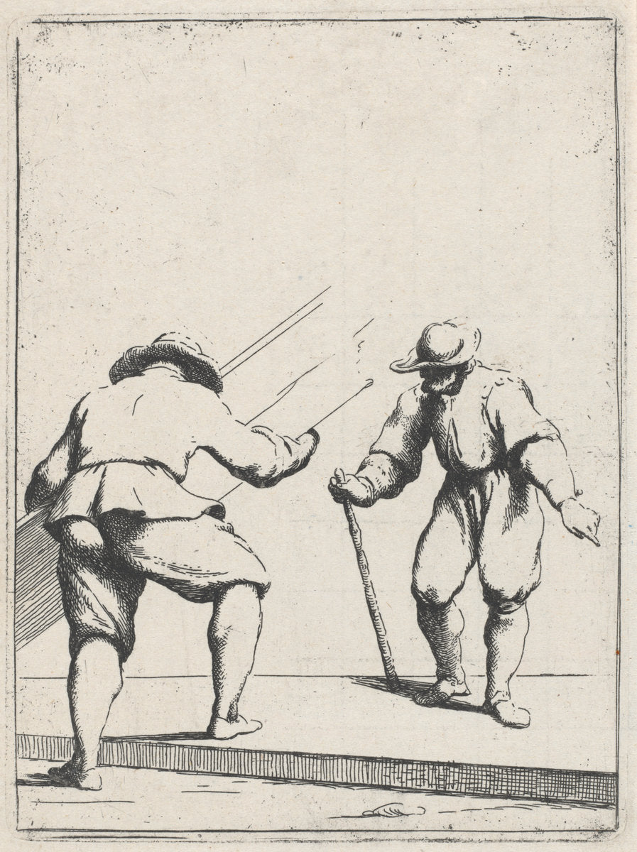 Two Builders by Giuseppe Maria Crespi (Bolognese, 1665 - 1747), 16X12"(A3)Poster Print