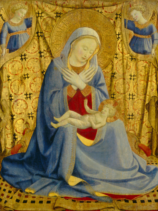 The Madonna of Humility by Fra Angelico (Florentine, c. 1395 - 1455), 16X12"(A3)Poster Print